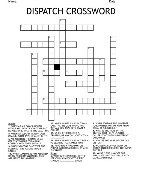 stl post dispatch crossword.